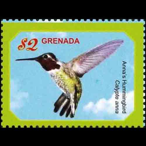 Grenada postage - Calypte anna (Anna's hummingbird)