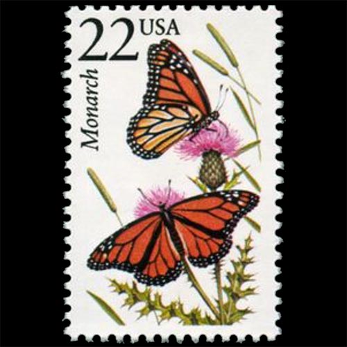 United States postage - Danaus plexippus (Monarch butterfly)