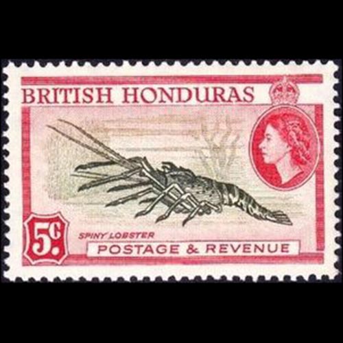 British Honduras postage - Panulirus argus (Caribbean spiny lobster)