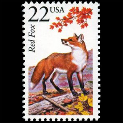 United States postage - Vulpes vulpes (Red fox)