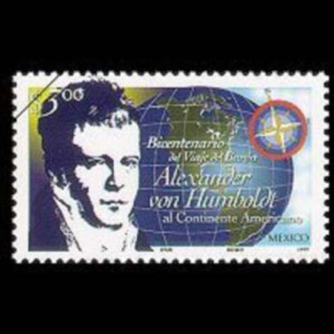 Mexico postage - Alexander von Humboldt (Bicentennial trip to the Americas)