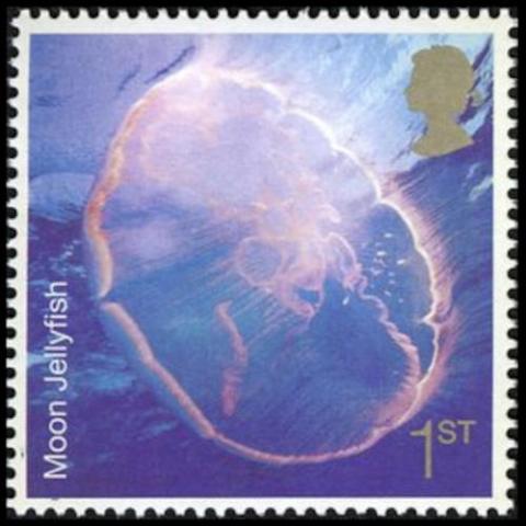 United Kingdom postage - Aurelia aurita (Moon jellyfish)