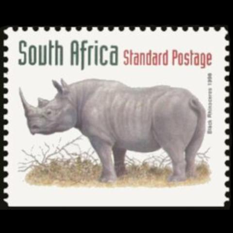 South Africa postage - Diceros bicornis (Black rhinoceros)