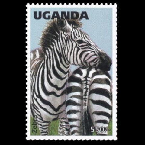 Uganda postage - Equus zebra (Mountain zebra)