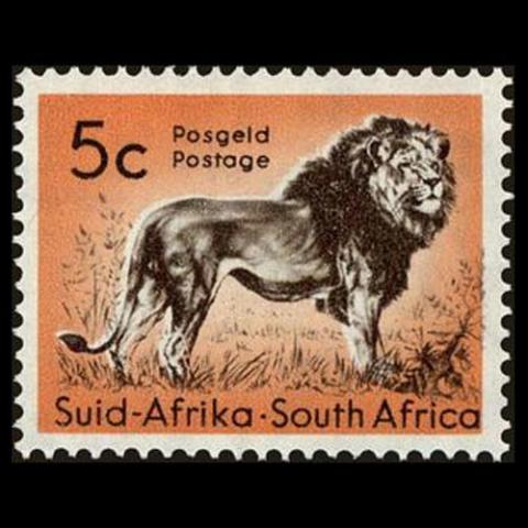 South Africa postage - Panthera leo (Lion)