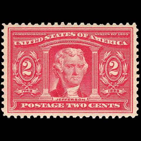 Louisiana Purchase Exposition centennial featuring President Thomas Jefferson