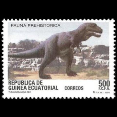 Equitorial Guinea postage - Tyrannosaurus rex (T-rex)