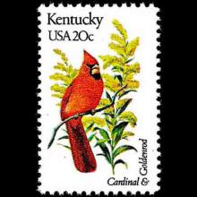 United States postage - Cardinalis cardinalis (Northern cardinal)