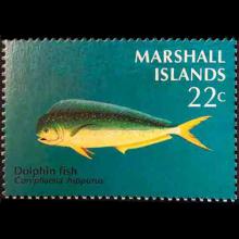 Marshall Islands postage - Coryphaena hippurus (Dolphin)