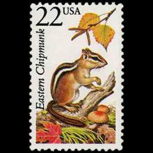 United States postage - Tamias striatus (Chipmunk)