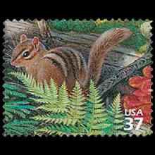 United States postage - Tamias striatus (Chipmunk)