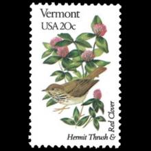 United States postage - Trifolium pratense (Red clover)